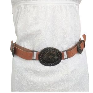 Longueur Belt 75 29 Boho Double Buckle Western